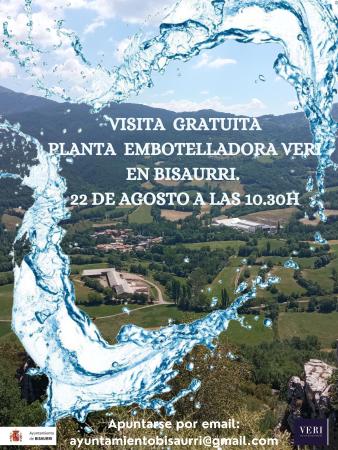 Visita gratuita planta embotelladora VERI en Bisaurri