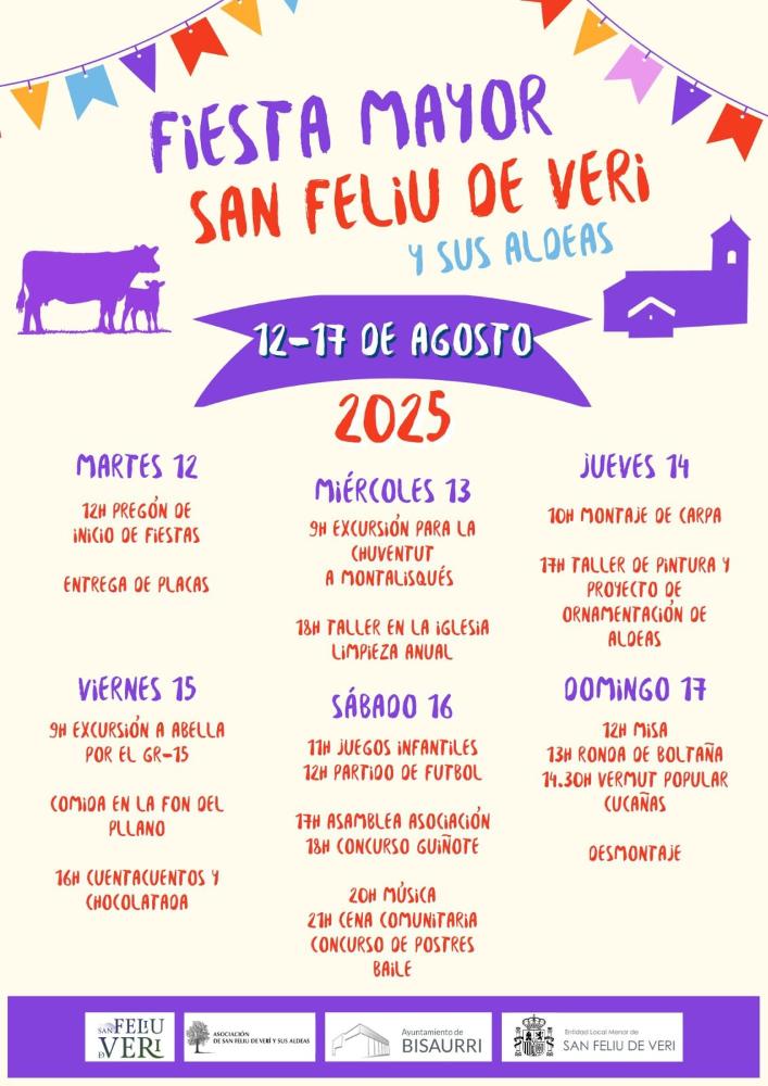 Imagen FIESTA MAYOR SAN FELIU DE VERI Y SUS ALDEAS 2025