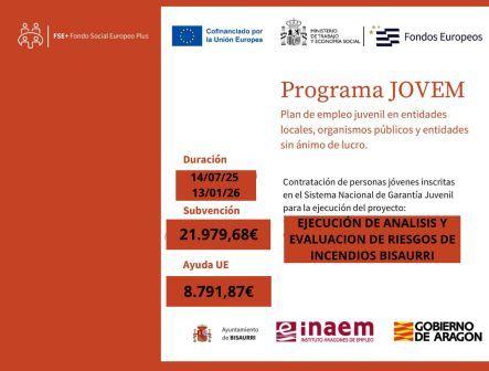 Imagen PROGRAMA JOVEM. Financiado por Gobierno de Aragón a través del INAEM y...